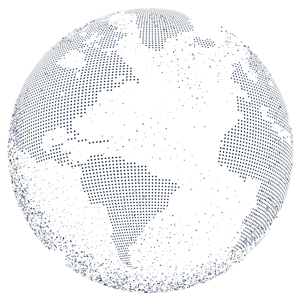 Globe in dot Graphics