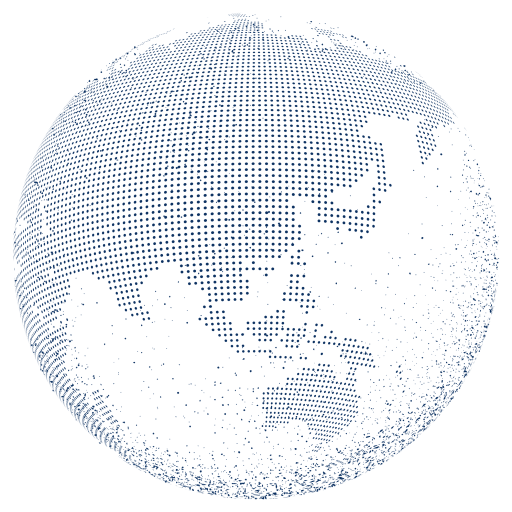 Globe in dot Graphics